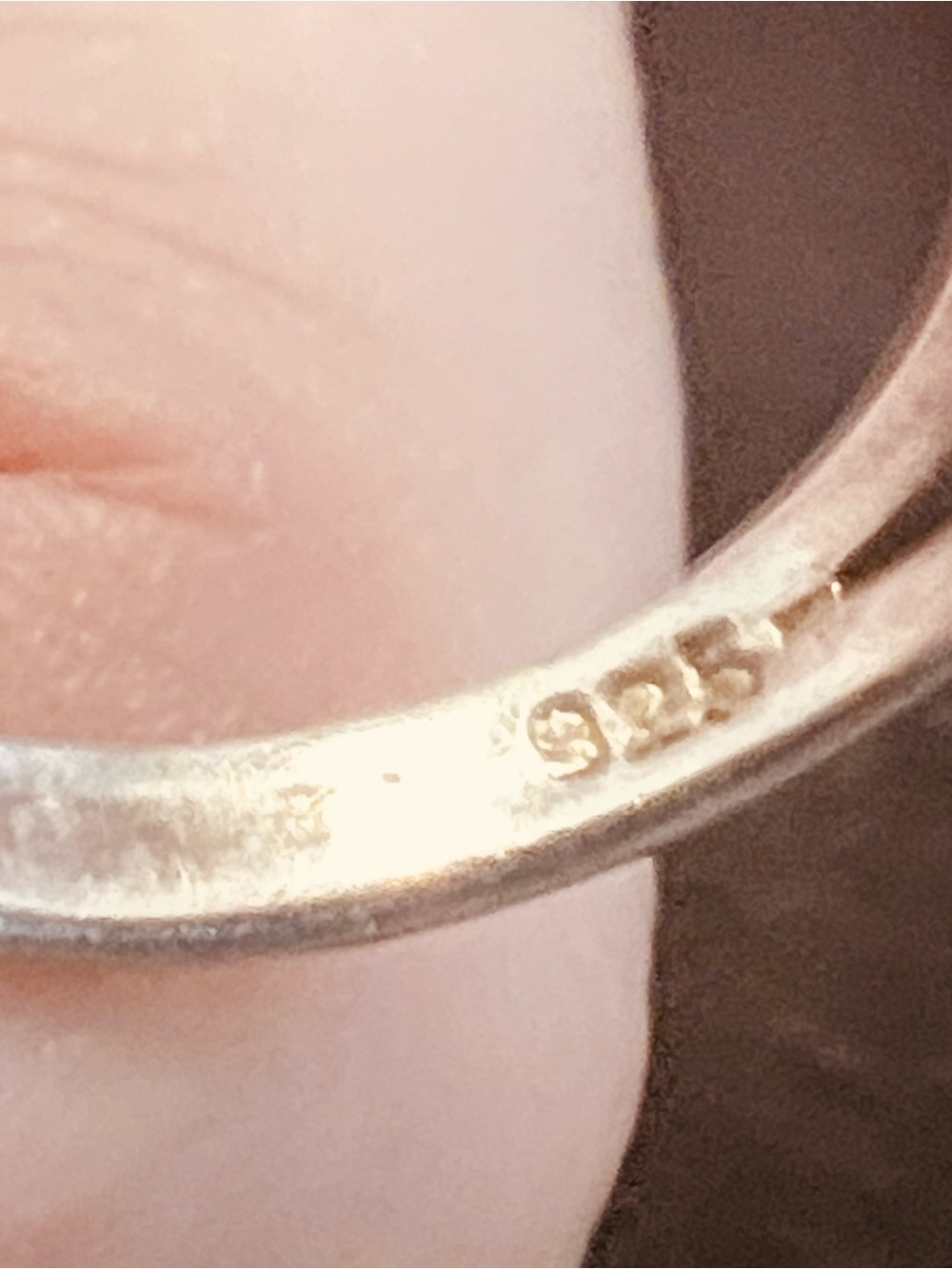Sterling Silver Oval Signet Ring - Silver - Picture 7 of 9